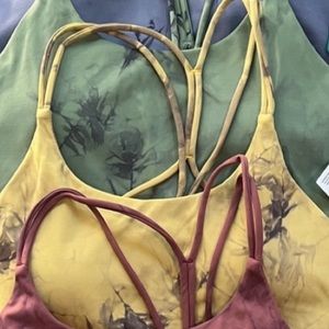 yellow tank, green tank, floral lulu align shorts and GS ombre short bundle